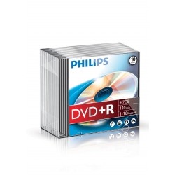 Philips DVD+R 4,7GB 16x SLIM  10 PACK