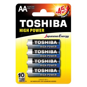 TOSHIBA ΜΠΑΤΑΡΙΕΣ LR06 (AA) ΑΛΚΑΛΙΚΕΣ 4Τ. TOSHIBA ΜΠΑΤΑΡΙΕΣ LR06 (AA) ΑΛΚΑΛΙΚΕΣ 4Τ.