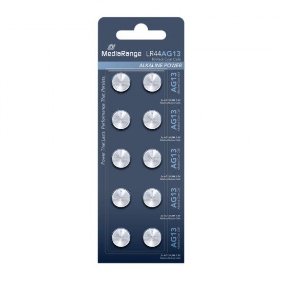 Αλκαλική Μπαταρία MediaRange Premium Coin Cells AG13 1.5V (LR44) (10 Pack) (MRBAT113)