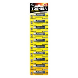 TOSHIBA Batteries - HIGH POWER LR03 1X10 alkaline (LR03GCP BP-1X10) Blister