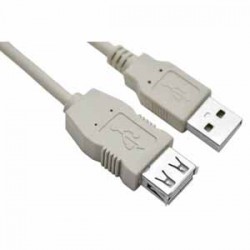 USB EXTENSION CABLE TYPE  A-A  M/F  4,5M  USB 2,0