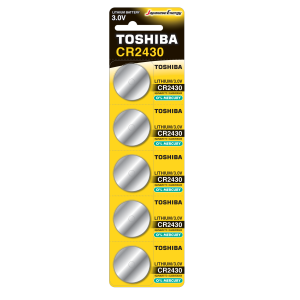 Toshiba Lithium Button Cell CR2430 3V 5BL