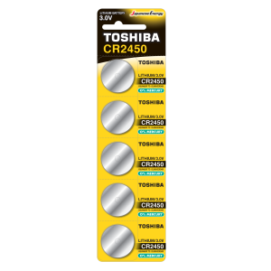 Toshiba Lithium Button Cell CR2450 3V 5BL