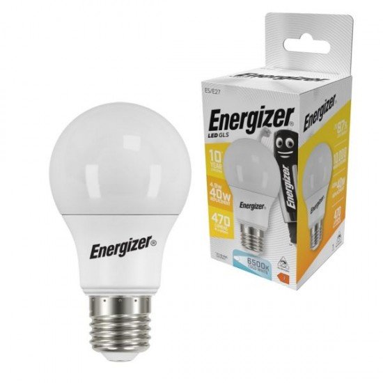 Energizer BEC Κοινή Λάμπα LED 4.9W E27 470lm 6500K Ψυχρό Λευκό