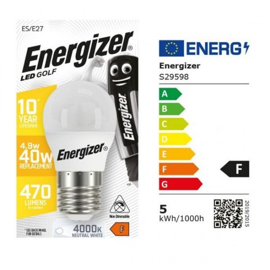 Energizer BEC Mini Σφαιρική Λάμπα LED OPAL 4.9W E27 470lm 4000K