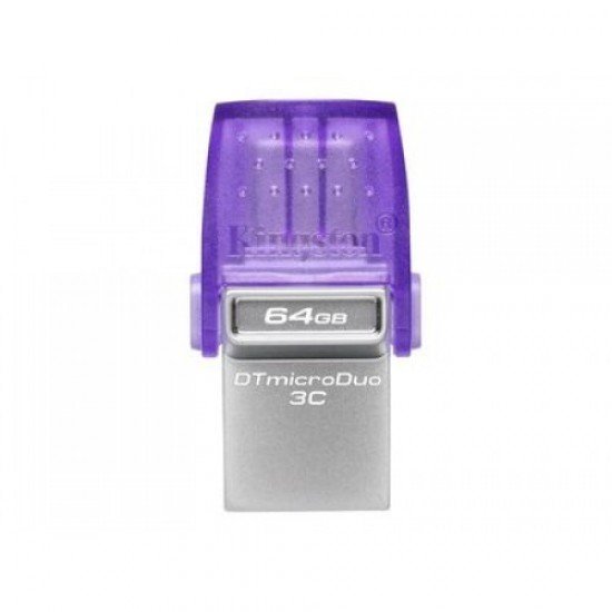 Kingston DataTraveler MicroDuo 3C 64GB USB 3.1 Stick Purple (DTDUO3CG3/64GB) (KINDTDUO3CG3-64GB)
