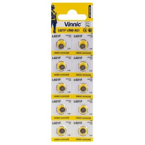 VINNIC G1/AG1/L621 MINI ALKALINE BATTERY BL10  VINNIC G1/AG1/L621 MINI ALKALINE BATTERY BL10