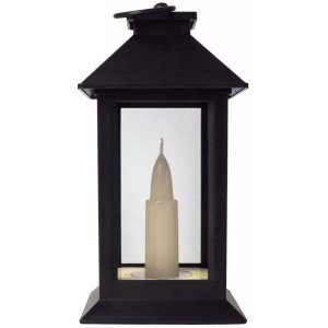 Artezan LED Κερί Φανάρι Μαύρο 17εκ (6τμχ)