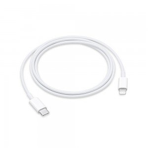 Apple Charge Cable USB-C male - Lightning Λευκό 1m (MX0K2ZM/A)