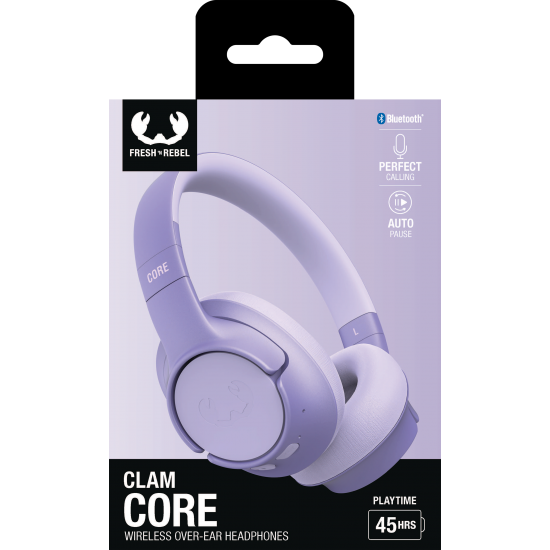 Fresh 'n Rebel  Clam Core - Wireless over-ear headphones with ENC - Dreamy Lilac (3HP3200DL)