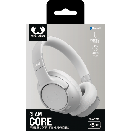 Fresh 'n Rebel Clam Core - Wireless over-ear headphones with ENC - Ice Grey (3HP3200IG)