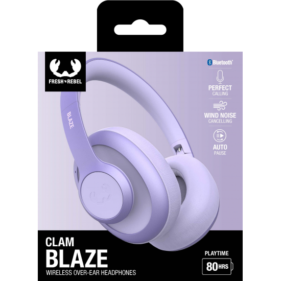 Fresh 'n Rebel Clam Blaze - Wireless over-ear headphones with ENC - Dreamy Lilac (3HP4200DL)