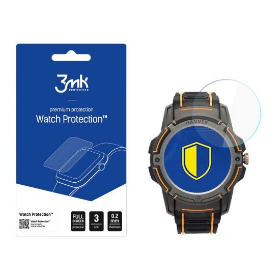 Hammer Watch Plus - 3mk Watch Protection FlexibleGlass