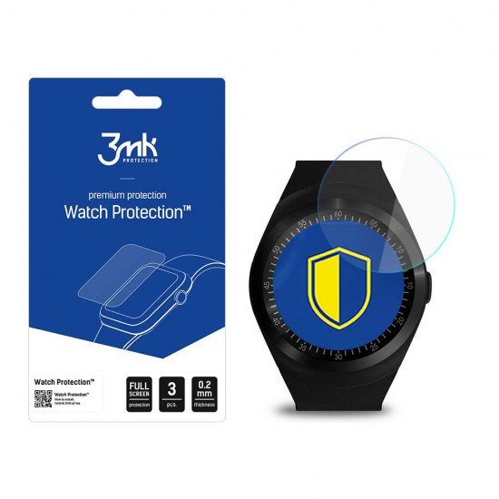 Media-Tech Round Watch GSM MT855 - 3mk Watch Protection FlexibleGlass