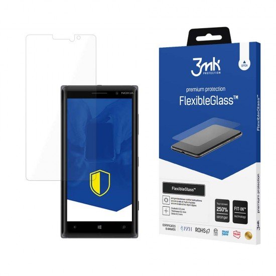 Nokia Lumia 830 Glas - 3mk FlexibleGlass