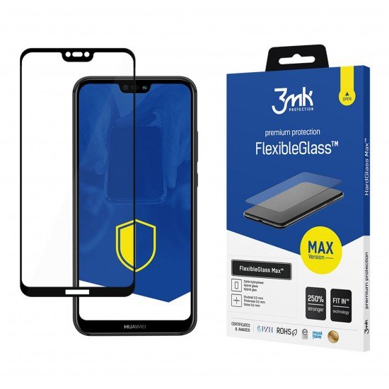 Huawei P20 Lite - 3mk FlexibleGlass Max Black