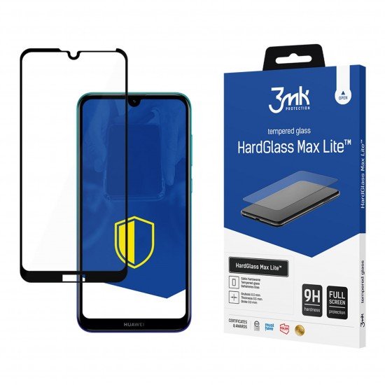 Huawei Y7 2019 - 3mk HardGlass Max Lite Black