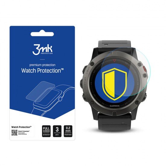 Garmin Fenix 5x 51 mm - 3mk Watch Protection FlexibleGlass