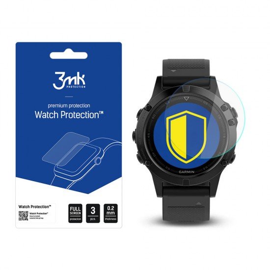 Garmin Fenix 5 47 mm - 3mk Watch Protection FlexibleGlass