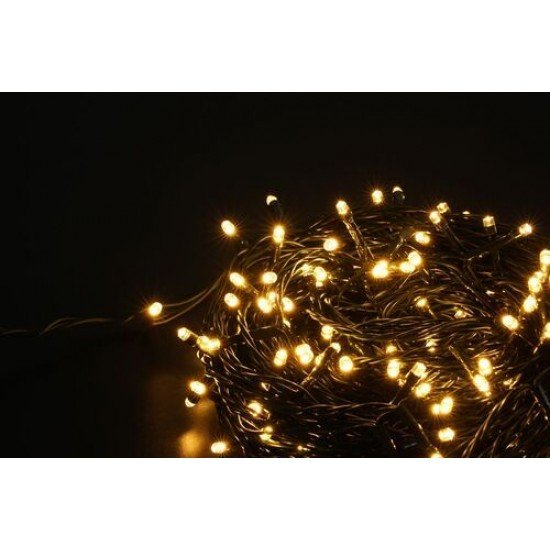 Modee Lighting Χριστουγεννιάτικα Λαμπάκια LED με Τροφοδοτικό (200LED/20m/10cm) Θερμό