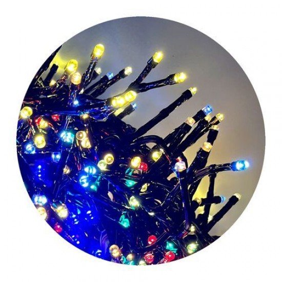 Modee Χριστουγεννιάτικα Φωτάκια LED με Τροφοδοτικό (384LED/2.1m) Πολύχρωμα