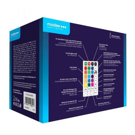 Modee Χριστουγεννιάτικα Λαμπάκια LED Τύπου Berry με Βύσμα & Τηλεχειριστήριο (100LED/10m/10cm) RGB