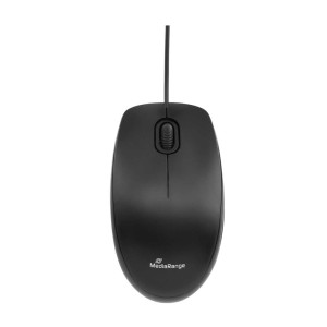 MediaRange Optical Mouse Corded 3-Button Silent-click 1000 dpi (Black, Wired) (MROS212) MediaRange Optical Mouse Corded 3-Button Silent-click 1000 dpi (Black, Wired) (MROS212)