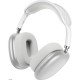 Hoco ESD15 Max Wireless Ακουστικά Stereo Shadow v5.3 400mAh ANC με Μικρόφωνο και AUX Ασημί