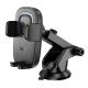 Hoco HW32 crown βάση αυτοκινήτου με ασύρματη φόρτιση 15W , Μαύρο/Γκρί