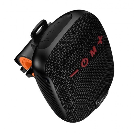 Hoco HC35 Φορητό Ηχείο 5W BT v5.4 TF CARD AUX USB FM 500mAh με Κλιπ Στήριξης Τιμονιού Μαύρο