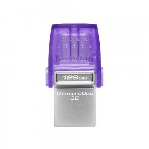 Kingston DataTraveler MicroDuo 3C 128GB USB 3.1 Stick Purple (DTDUO3CG3/128GB) (KINDTDUO3CG3-128GB)