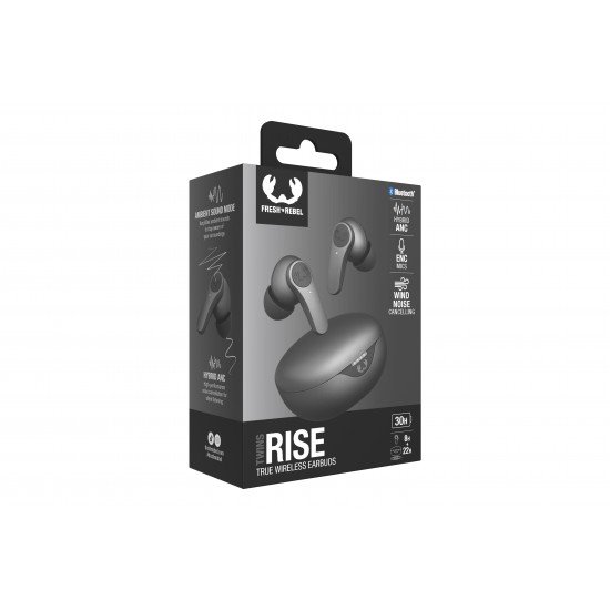 Fresh 'n Rebel Twins Rise - True Wireless earbuds with Hybrid ANC - Storm Grey (3TW3500SG)