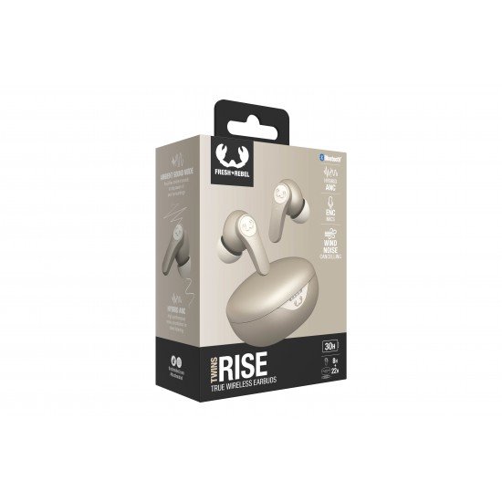 Fresh 'n Rebel Twins Rise - True Wireless earbuds with Hybrid ANC - Silky Sand (3TW3500SS)