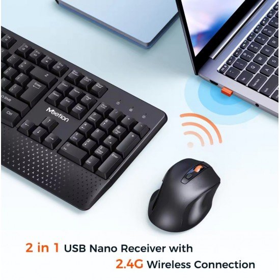Meetion MT-C4130 2.4G Wireless Combo / Μαύρο