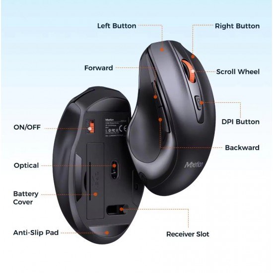Meetion MT-C4130 2.4G Wireless Combo / Μαύρο