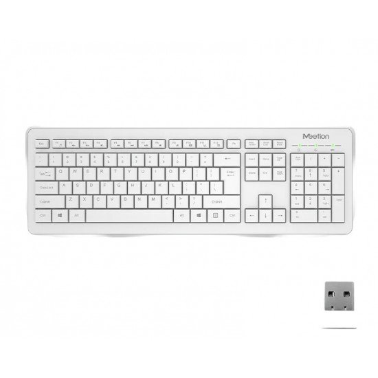 Meetion MT-C4120 LITTLE  2.4G Ασύρματο Combo Λευκό