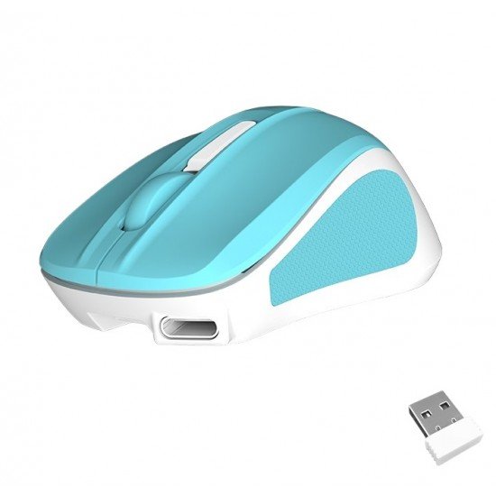 Meetion Silent Mini 2.4G Οπτικό Ασύρματο Ποντίκι (Κυανό)
