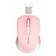 Meetion Silent Mini 2.4G Οπτικό Ασύρματο Ποντίκι (Ροζ)