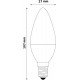 Avide LED Κερί 7W E14  Ψυχρό 6400K Value
