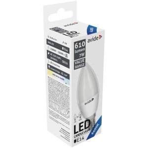 Avide LED Κερί 7W E14  Ψυχρό 6400K Value Avide LED Κερί 7W E14  Ψυχρό 6400K Value