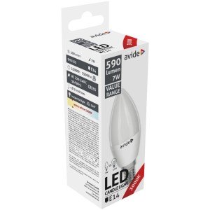 Avide LED Κερί 7W E14  Θερμό 3000K Value Avide LED Κερί 7W E14  Θερμό 3000K Value