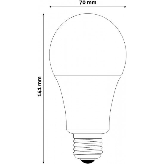 Avide LED Κοινή 18W E27  Ψυχρό 6400K Value