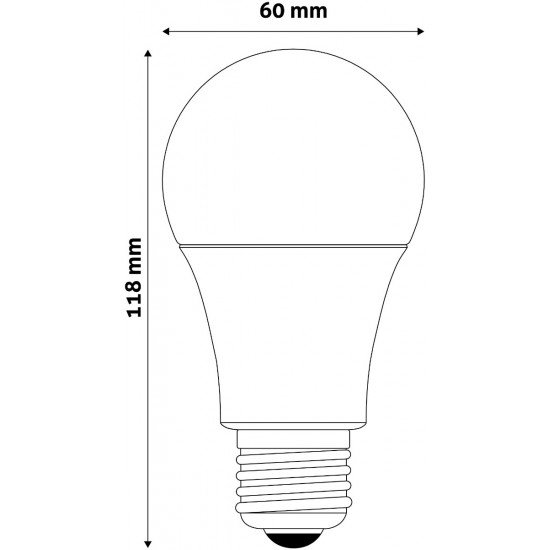 Avide LED Κοινή 12W E27  Λευκό 4000K Value