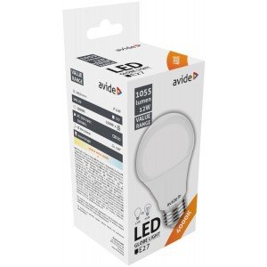 Avide LED Κοινή 12W E27  Λευκό 4000K Value Avide LED Κοινή 12W E27  Λευκό 4000K Value