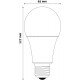 Avide LED Κοινή 15W E27  Λευκό 4000K Value