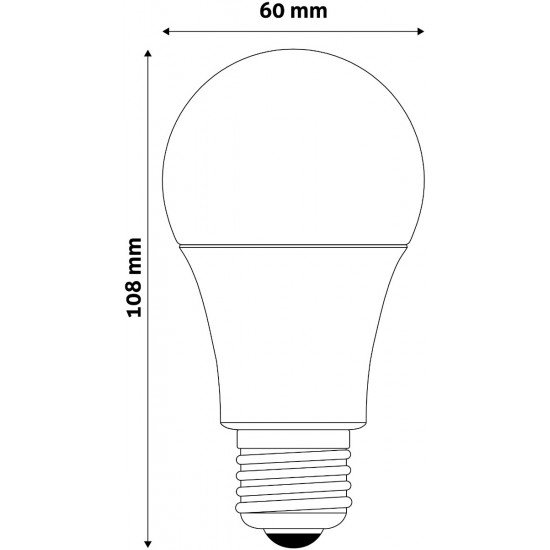 Avide LED Κοινή 10W E27  Θερμό 3000K Value