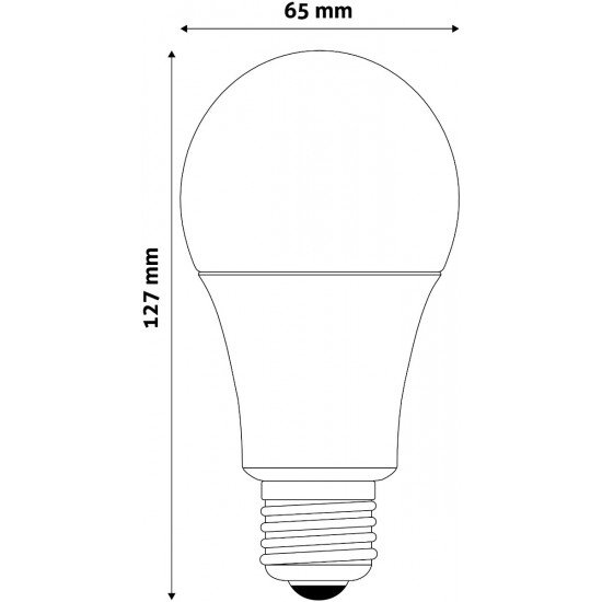 Avide LED Κοινή 15W E27  Θερμό 3000K Value