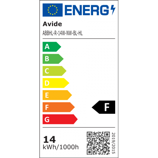 Avide Στεγανή Πλαφονιέρα Οροφής Στρογγυλό 100lm/W (Titania-R) IP54 14W Μαύρο