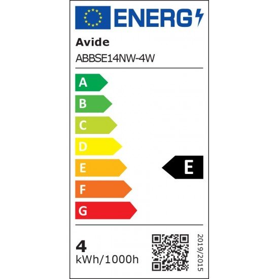 Avide LED Bright Stick Bulb T37 4W E14 Λευκό 4000K