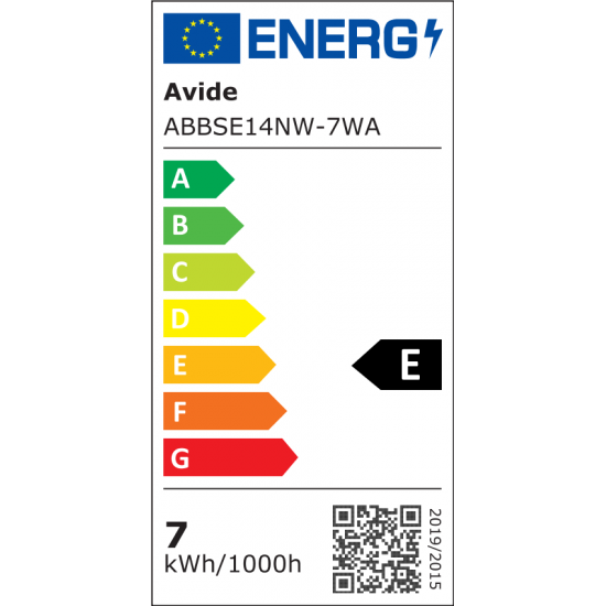 Avide LED Bright Stick Bulb T37 7W E14 Λευκό 4000K